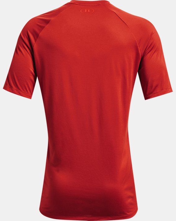 เสื้อแขนสั้น UA Tech™ 2.0 Boxed Camo สำหรับผู้ชาย, Orange, pdpMainDesktop image number 5